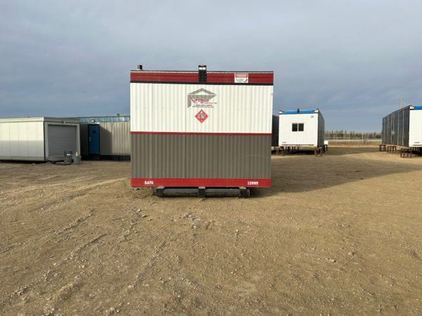 Heated and Air Conditioned 12x40 Skidded Lavatory for Rent in Western Canada