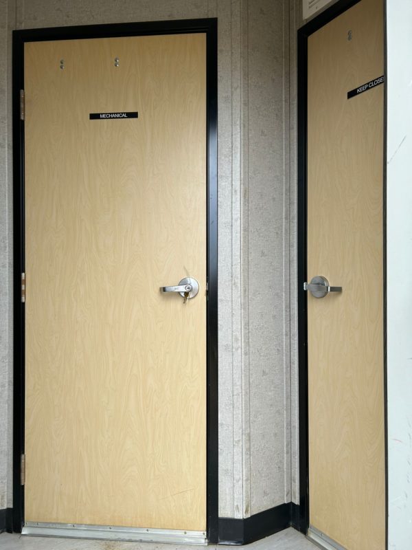 Heated and Air Conditioned 12x40 Skidded Lavatory for Rent in Western Canada