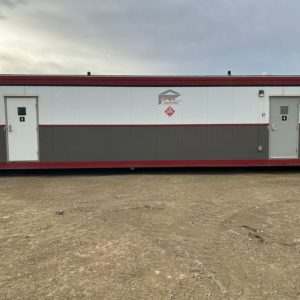 Heated and Air Conditioned 12x40 Skidded Lavatory for Rent in Western Canada