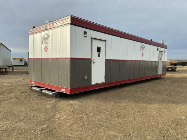 Heated and Air Conditioned 12x40 Skidded Lavatory for Rent in Western Canada