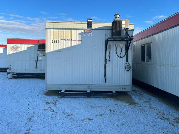 Heated and Air Conditioned 12x60 Skidded Office Trailer for Rent