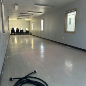 Heated and Air Conditioned 12x60 Skidded Office Trailer for Rent