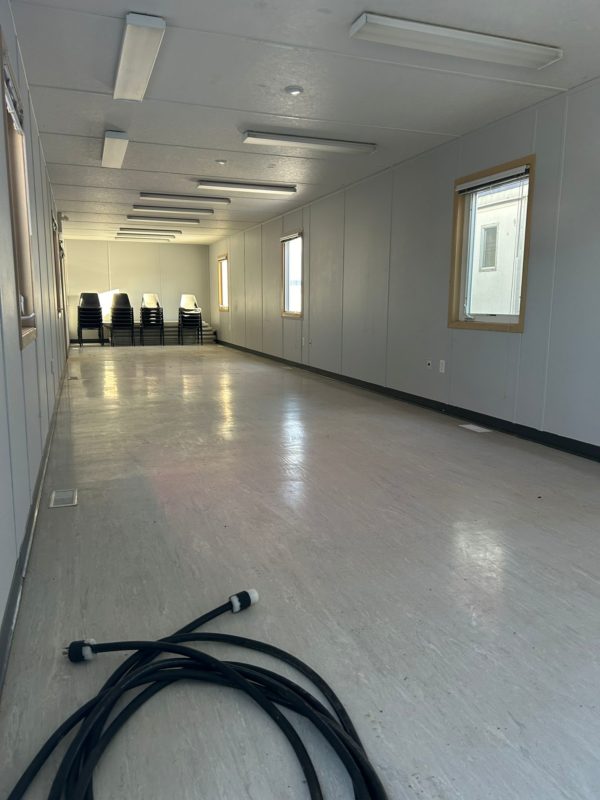 Heated and Air Conditioned 12x60 Skidded Office Trailer for Rent
