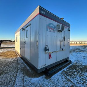 Heated and Air Conditioned 10x24 Skidded Office Trailer for Rent