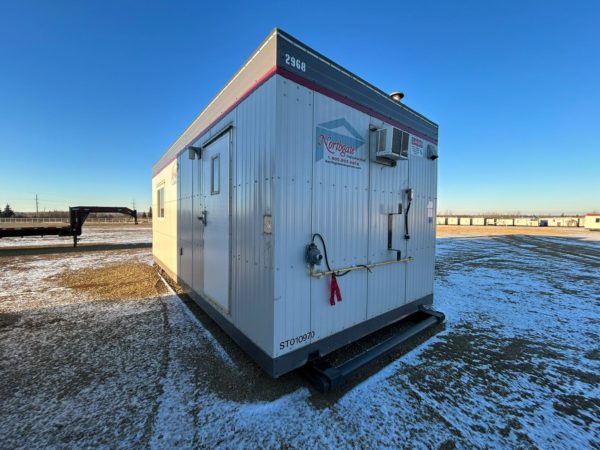 Heated and Air Conditioned 10x24 Skidded Office Trailer for Rent