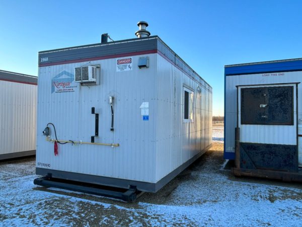 Heated and Air Conditioned 10x24 Skidded Office Trailer for Rent