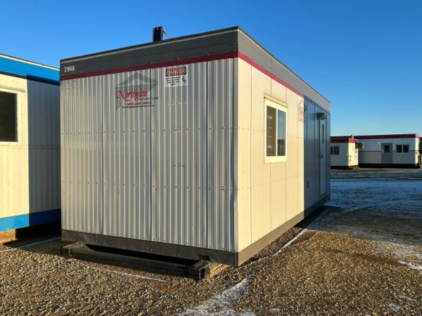 Heated and Air Conditioned 10x24 Skidded Office Trailer for Rent