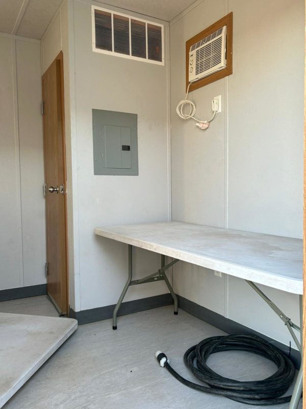 Heated and Air Conditioned 10x24 Skidded Office Trailer for Rent
