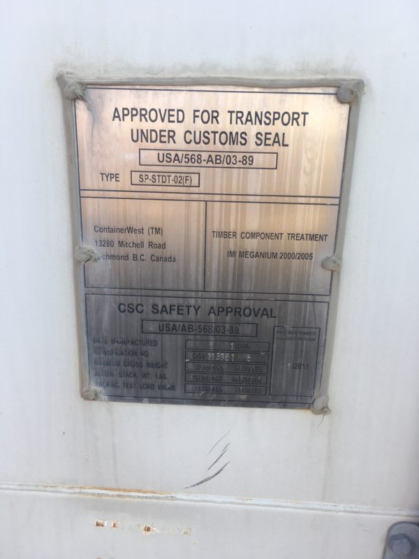 8x20 Heated Insulated Sea Can For Rent